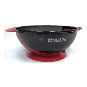 Чаша для краски Dewal Т-18wine, красная, с двумя ручками с прорезиненной вставкой 300 мл