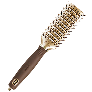 OG ID2075/OGBNTVTS Щетка EXPERT STYLE VENT Nylon Bristles Gold&Brown 