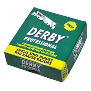 Коробка опасных лезвий DERBY PRO (100 шт. половинок в уп.) 300050/1300050/012-017