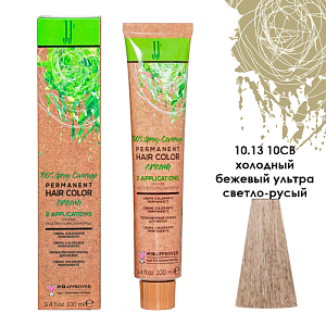 JJ'S PERMANENT HAIRCOLOR CREAM/Перманентная краска д/в.,тон 10.13 10СB хол. беж.ультр св-русый,100мл