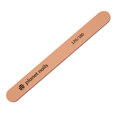 PN пилка для ногтей стандартная персиковая "Mylar" 120/180  20224