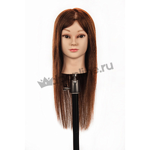 Голова манекен  Бэлла R003-1 100% натуральные волосы 45-50см