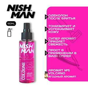 Одеколон NISHMAN 05 AFTERSHAVE COLOGNE VALCANO 100 ml