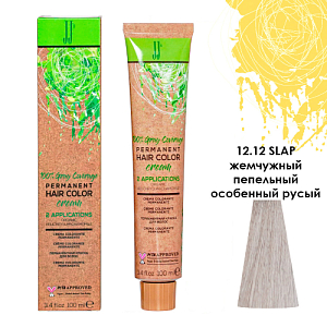 JJ'S PERMANENT HAIRCOLOR CREAM/Перманентная краска д/вол.,тон 12.12 SLАР жемч.пеп особ-й русый,100мл