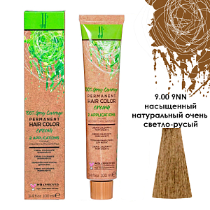 JJ'S PERMANENT HAIRCOLOR CREAM/Перманентная краска д/вол.,тон 9.00 9NN насыщ.нат.очень св-рус,100 мл