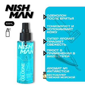 Одеколон NISHMAN 01 AFTERSHAVE COLOGNE ANTARCTICA 100 ml