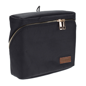 GP-20025 Косметичка Dewal, материал - полиэстр, черная, 23х8х18 см